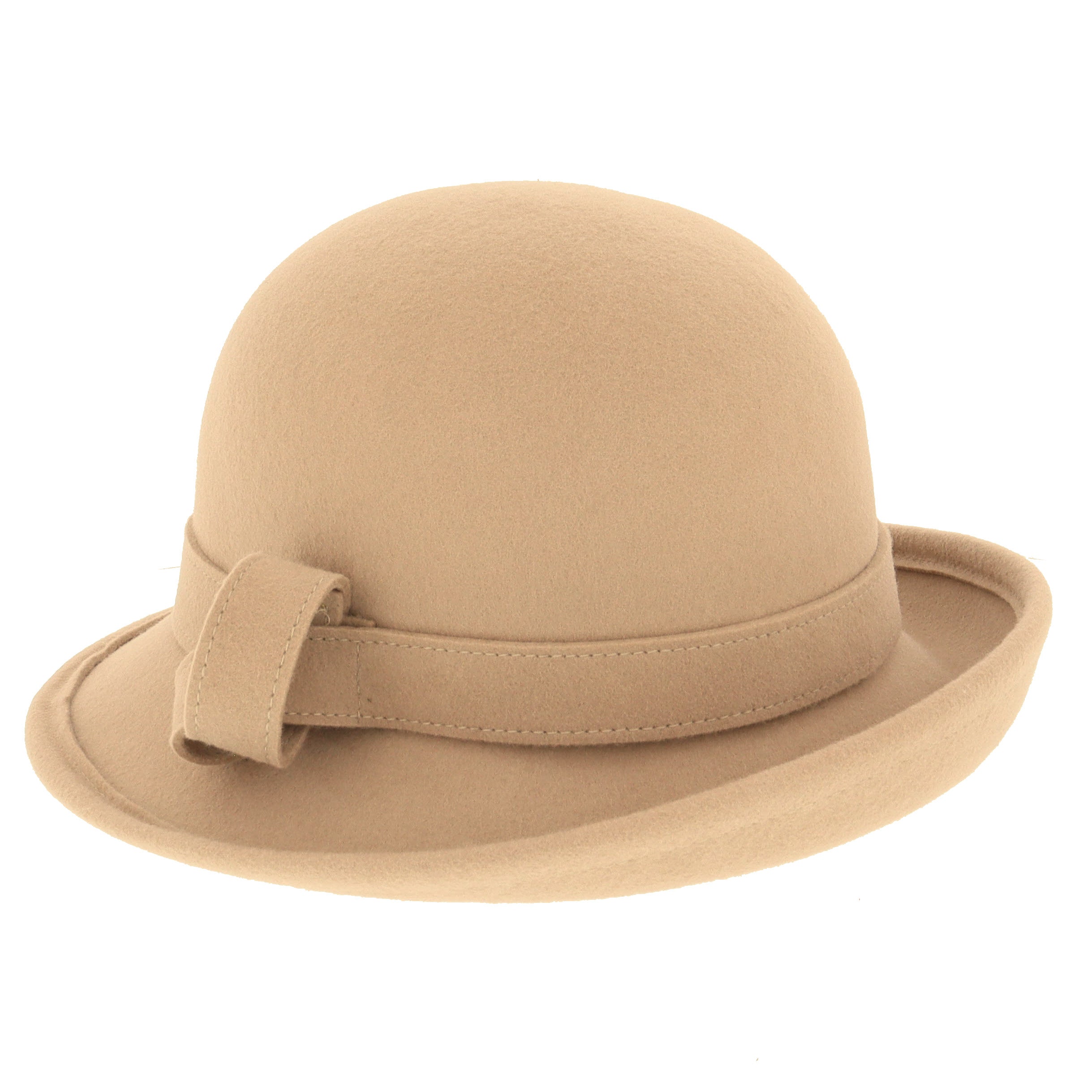 Ladies Curved Brim Cloche Hat in Camel – The Hat Company