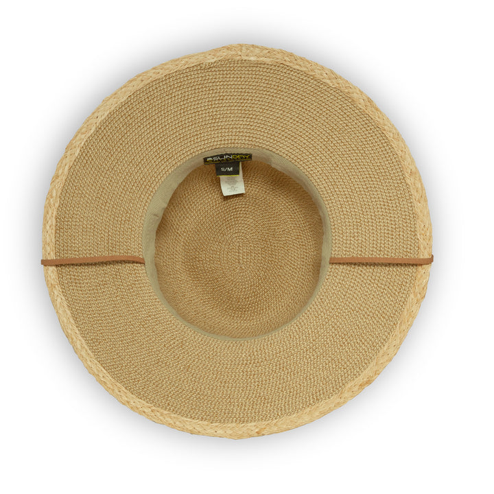 Athena Straw Wide Brim Sun Hat From Sunday Afternoons in Natural