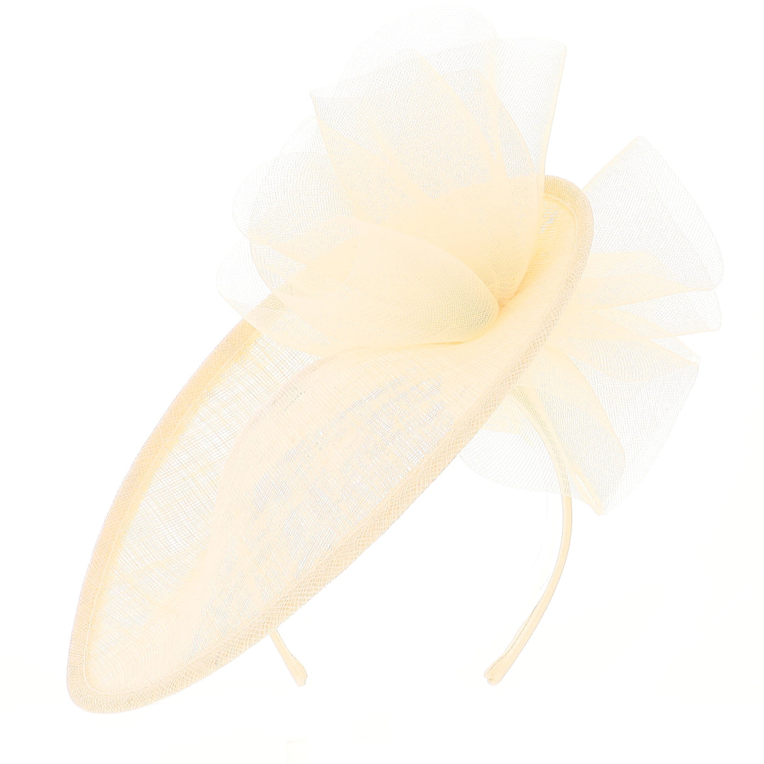 Champagne 29cm Disc Headband Fascinator (BL5200)