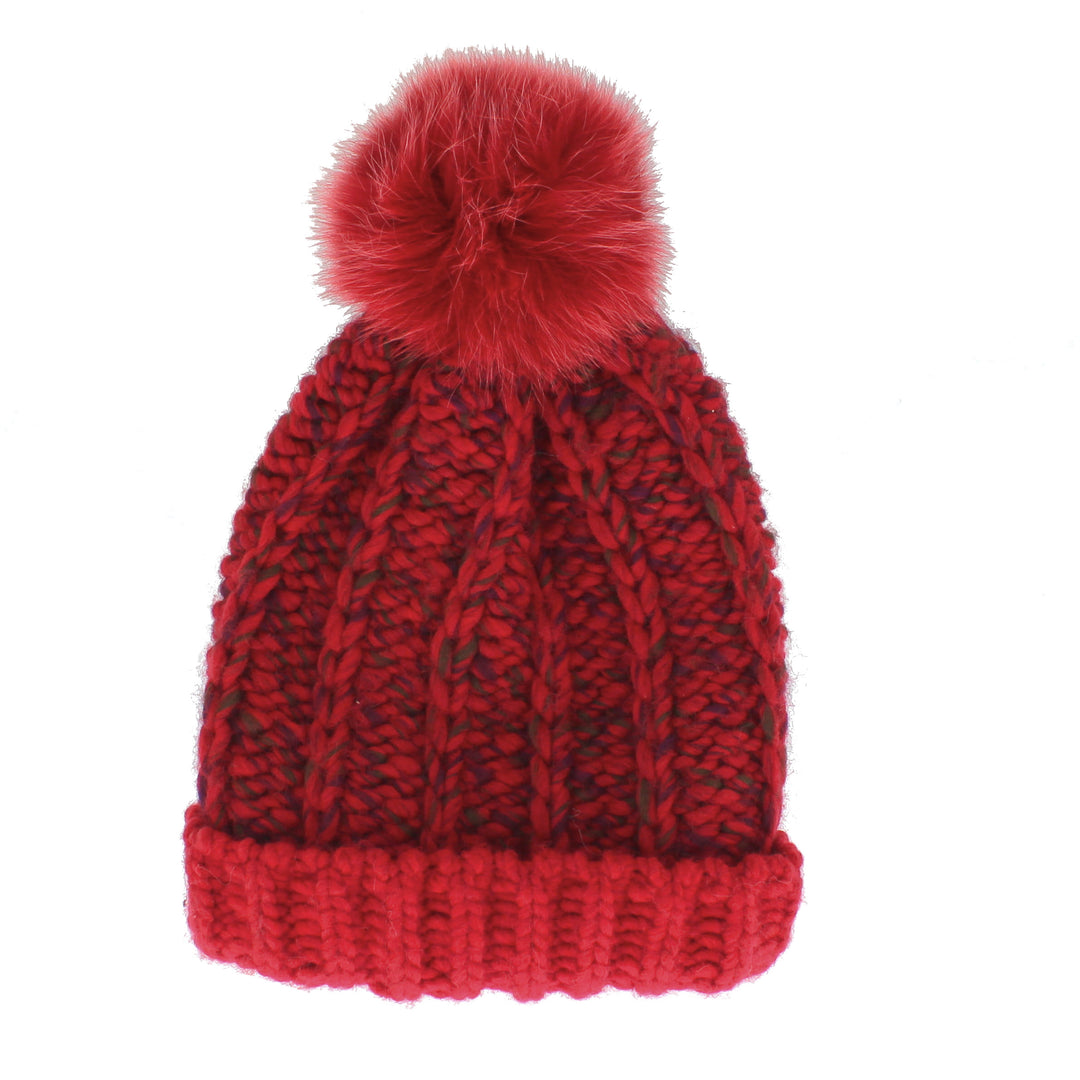 McBurn Bobble Hat Red