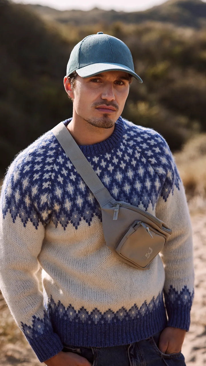 Barts Dyllan Cord Baseball Cap in Blue