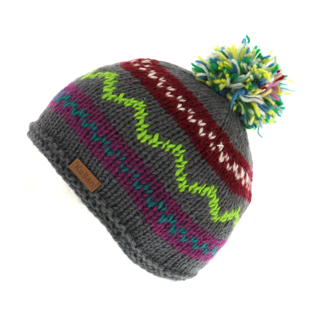 Kusan Wool Bobble Hat Multicoloured (PK3020-11)