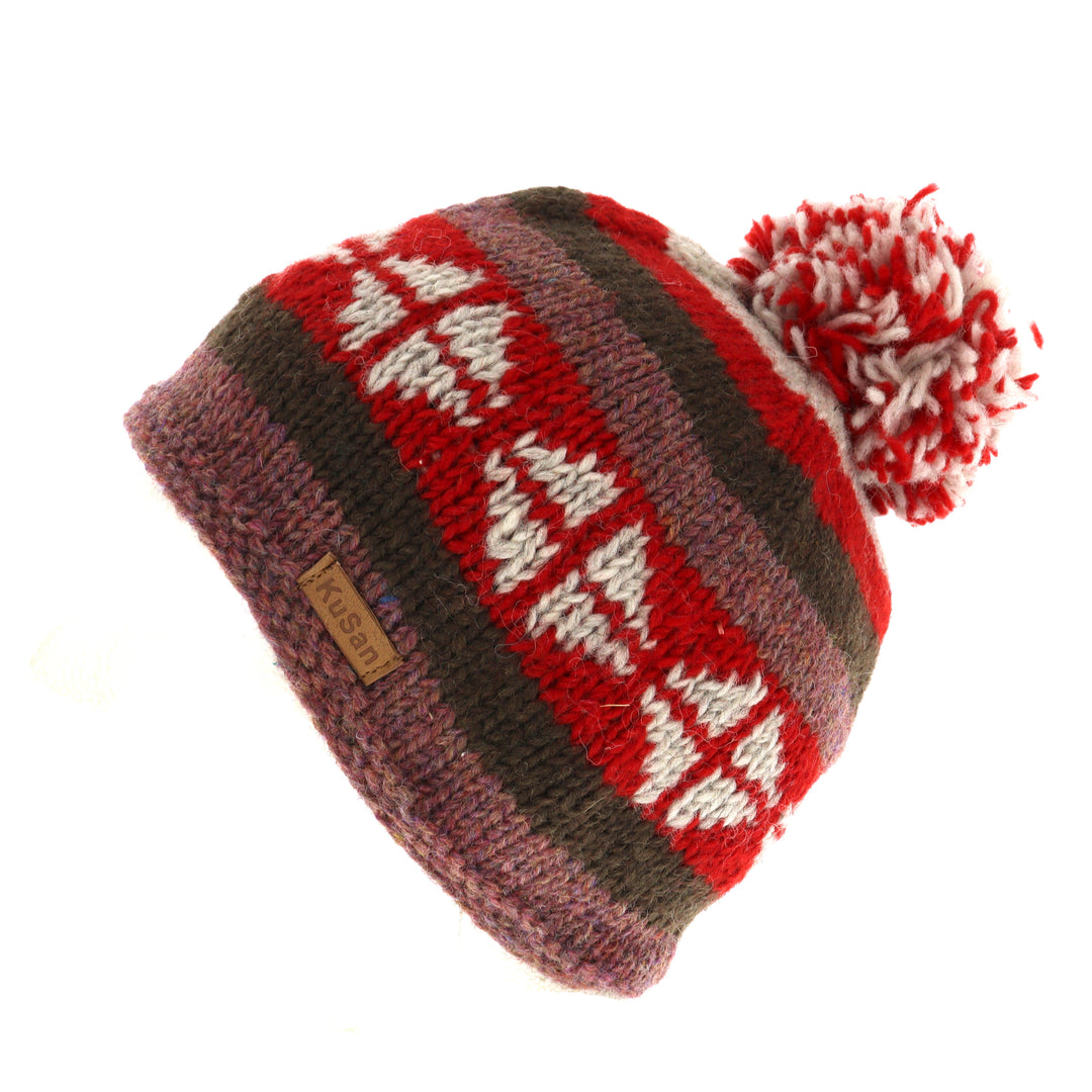 Kusan Wool Bobble Hat Multicoloured (PK3020-15)