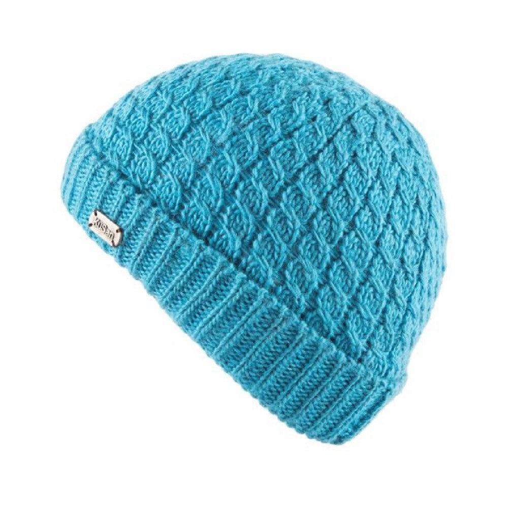 Kusan Fine Gauge Turn Up Beanie Hat Blue (PK1915)