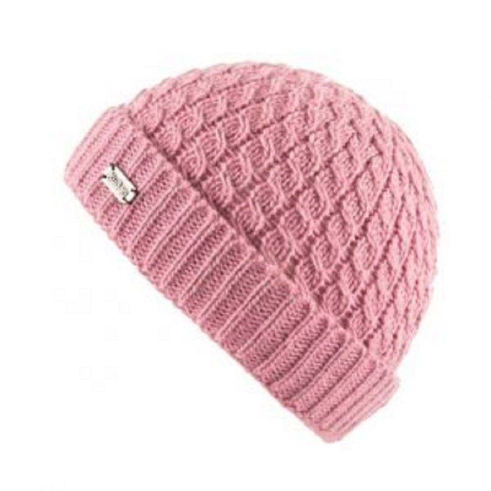 Kusan Fine Gauge Turn Up Beanie Hat Pink (PK1915)