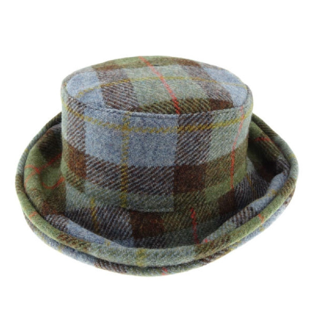 Glen Appin Ladies Harris Tweed Cloche Hat MacLeod Tartan