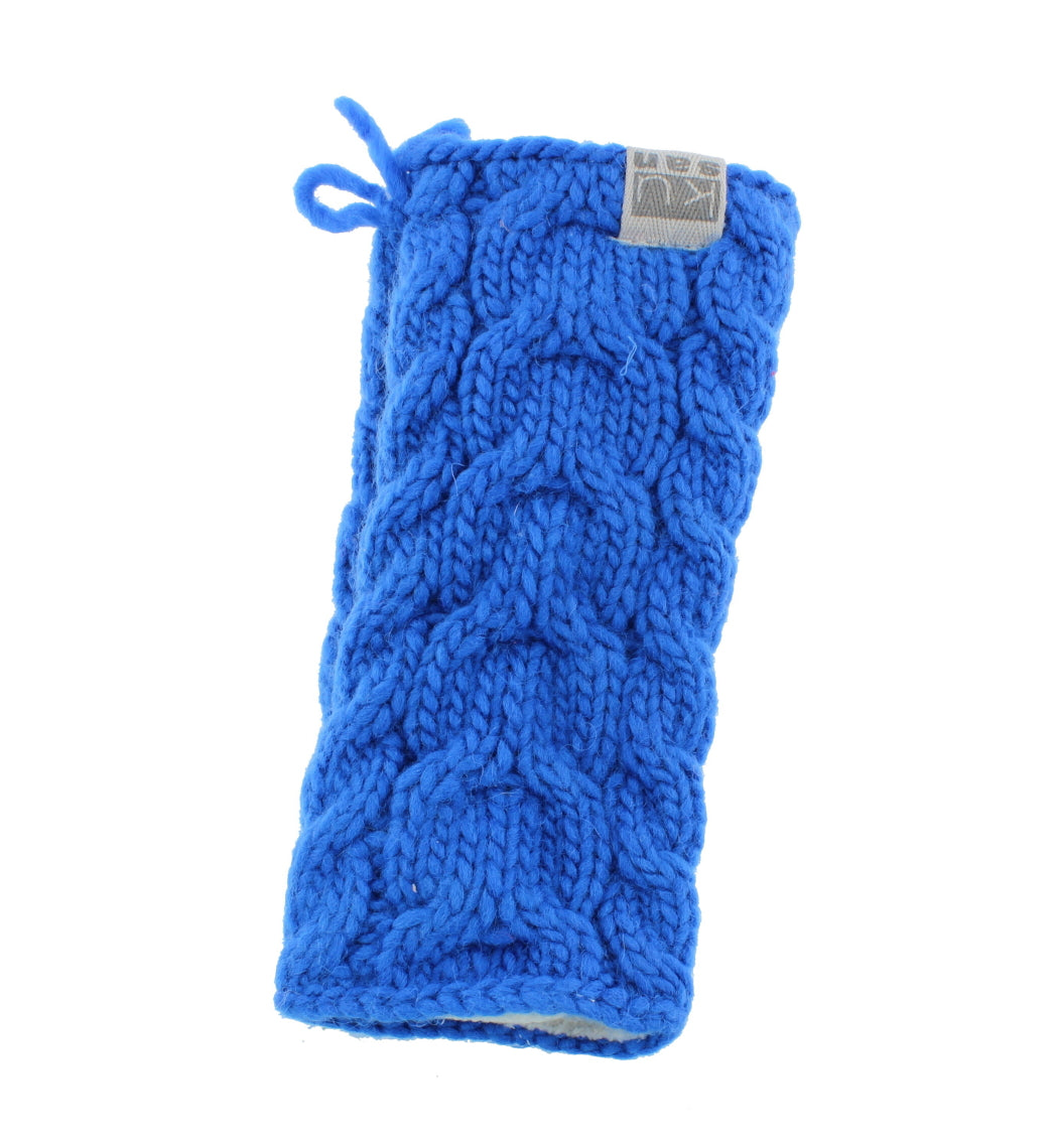 Kusan Cable Knit Handwarmers Blue (PK1128)