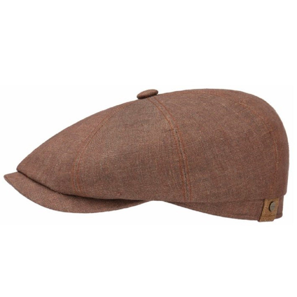 Stetson Linen Hatteras Bakerboy/Newsboy Cap