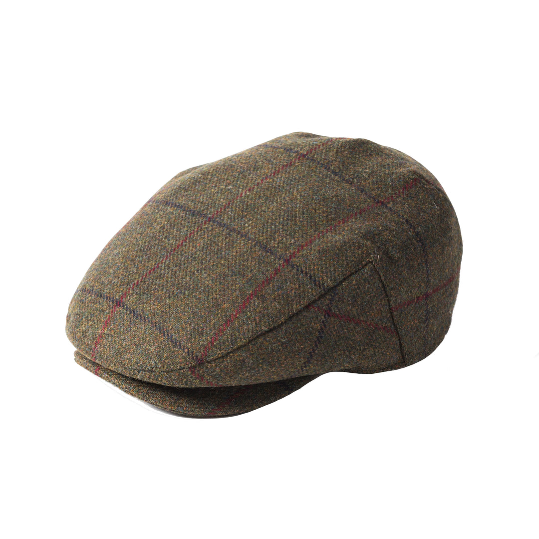 Failsworth Waterproof Lovat Porelle Country Flat Cap 517 Dark Green