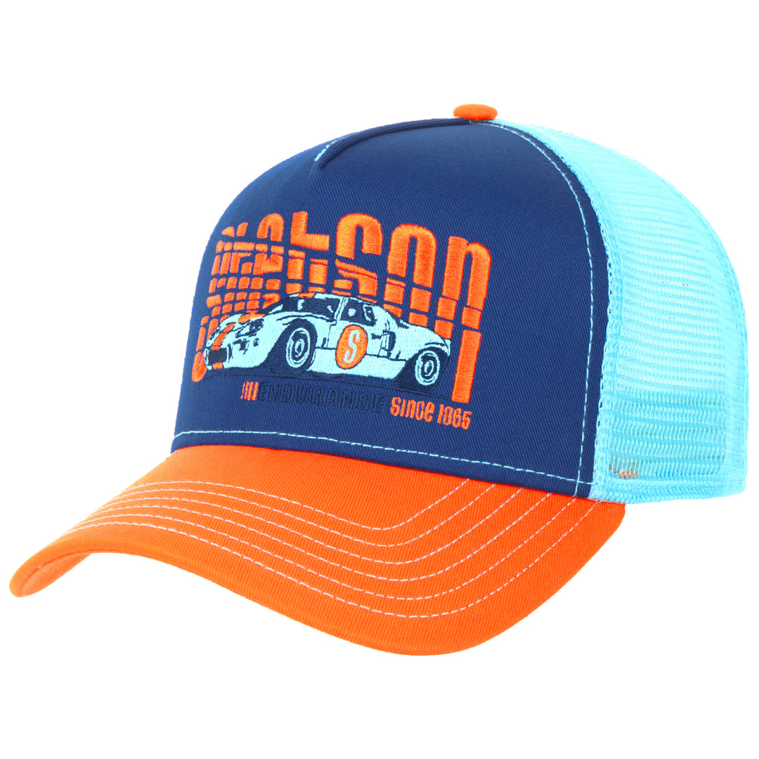 Endurance Orange Stetson American Baseball Trucker Cap Adjustable Snapback