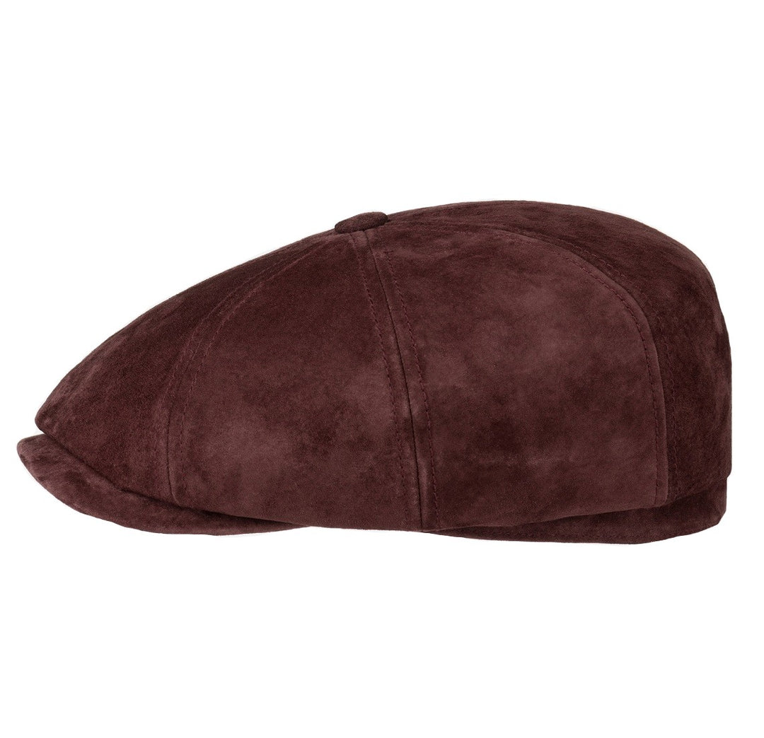 Stetson Hatteras Nubuck Leather Bakerboy Cap