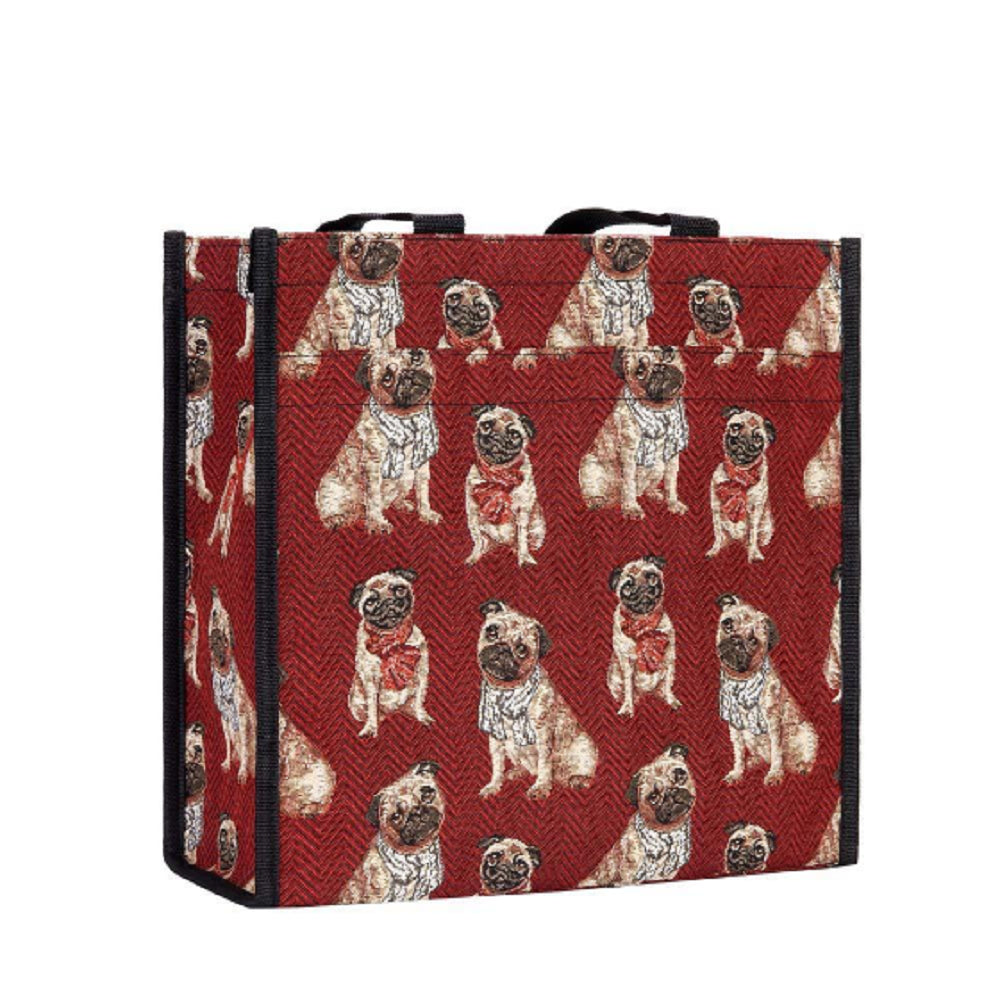 Pug Dog Signare Shopper / Tote Bag