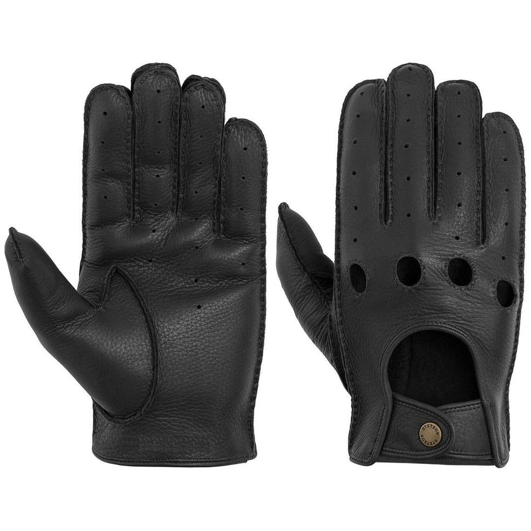 Stetson Deer Nappa Black Leather Gloves