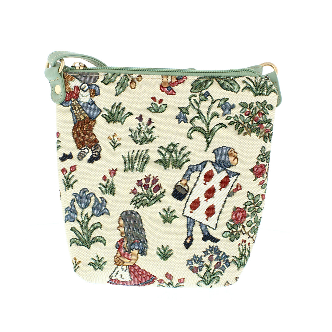 Alice In Wonderland Signare Tapestry Style Crossbody Handbag Sling