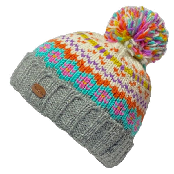 Kusan Multi-Coloured Bobble Hat (PK2004-B)