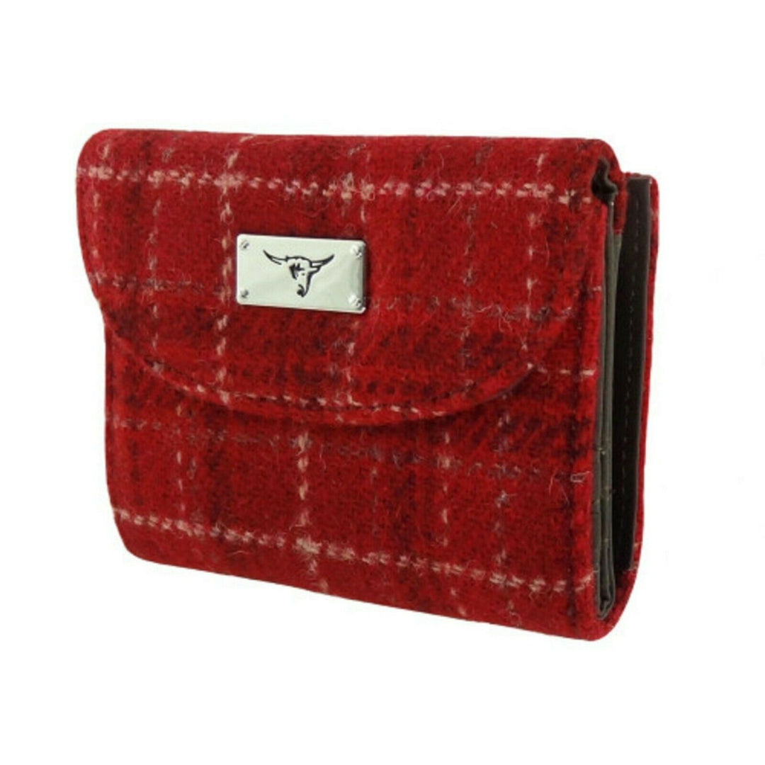Glen Appin Harris Tweed Ladies Jura Small Purse Red