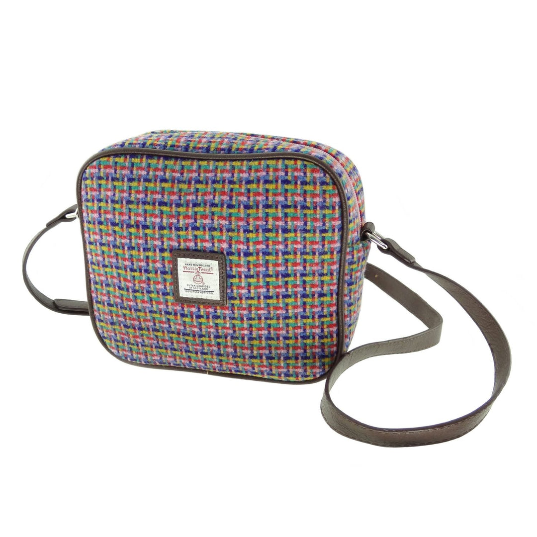 Glen Appin Harris Tweed Almond Mini Handbag Jazzy Weave