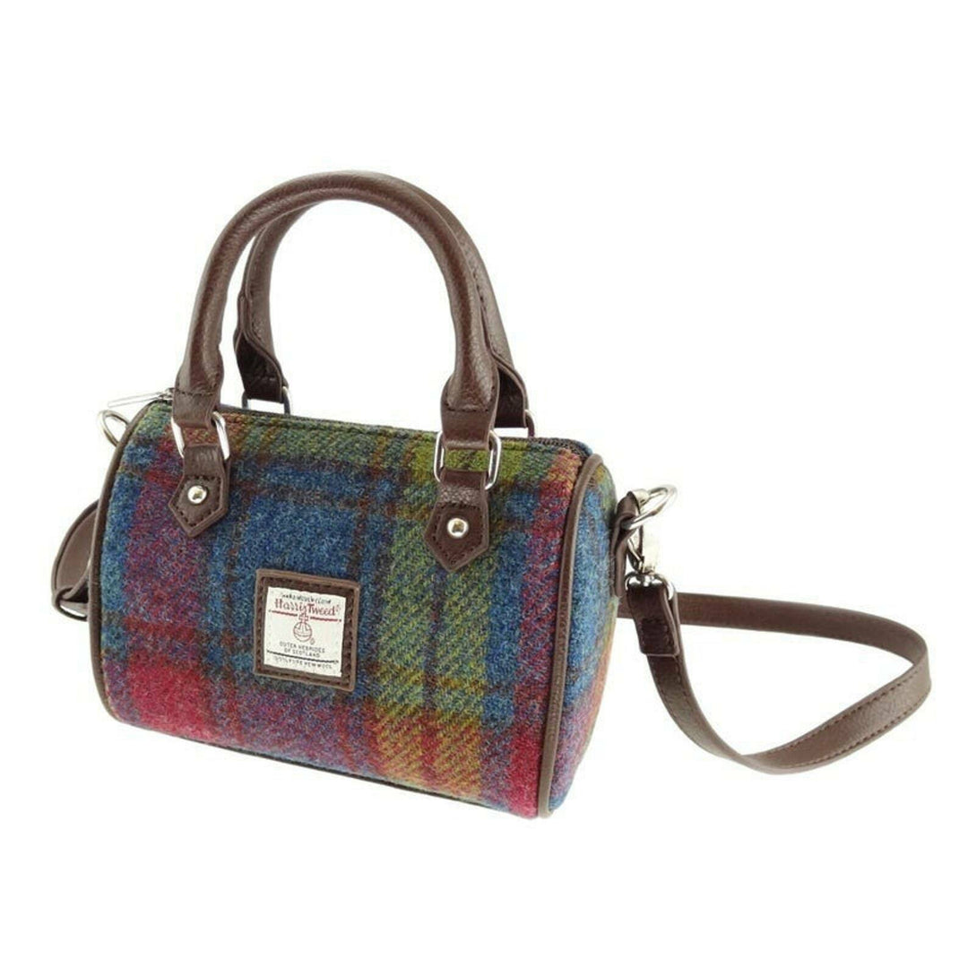 Glen Appin Harris Tweed Kilbride Mini Bowling Bag Multi Check