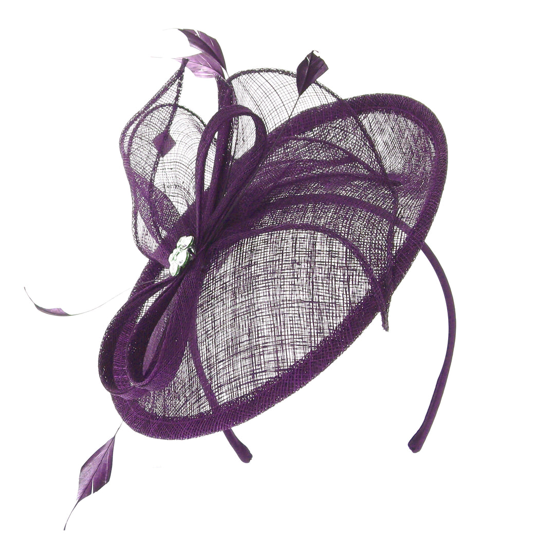 Damson Medium Headband Fascinator (BL5074)
