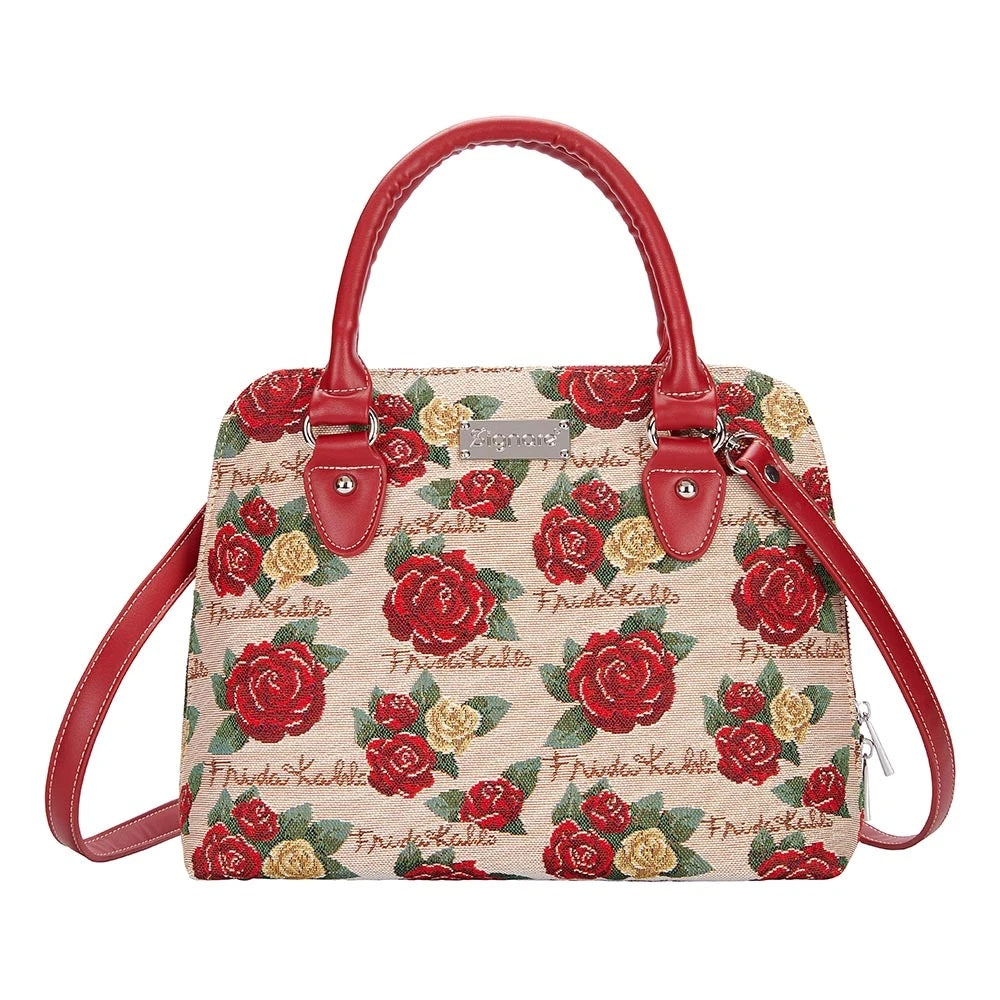 Frida Kahlo Rose Signare Tapestry Ladies Handbag