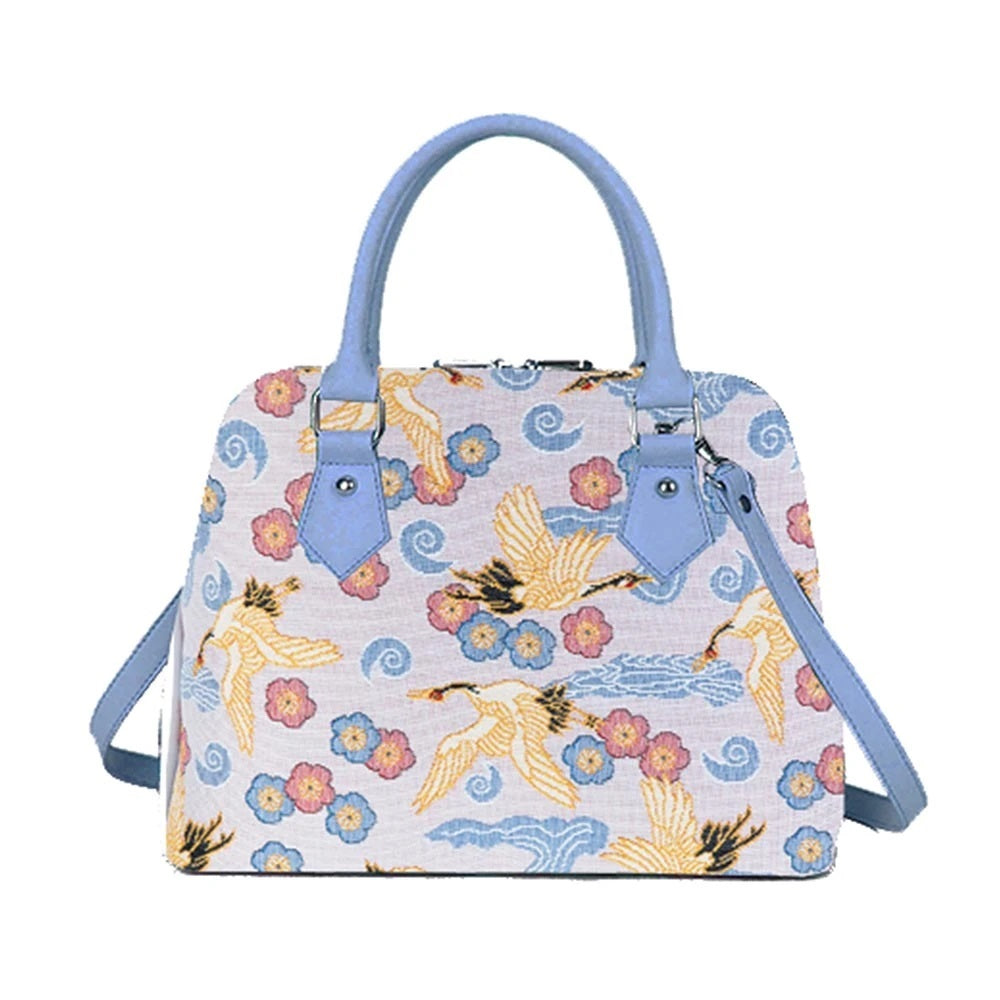 Japanese Crane Signare Tapestry Ladies Handbag