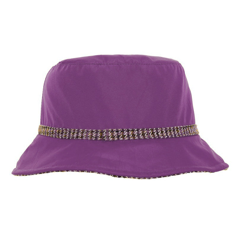 Ladies Showerproof Bucket Hat Purple