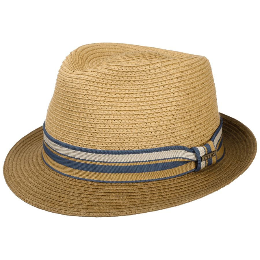 Stetson Licano Toyo Straw Summer Trilby Hat Brown