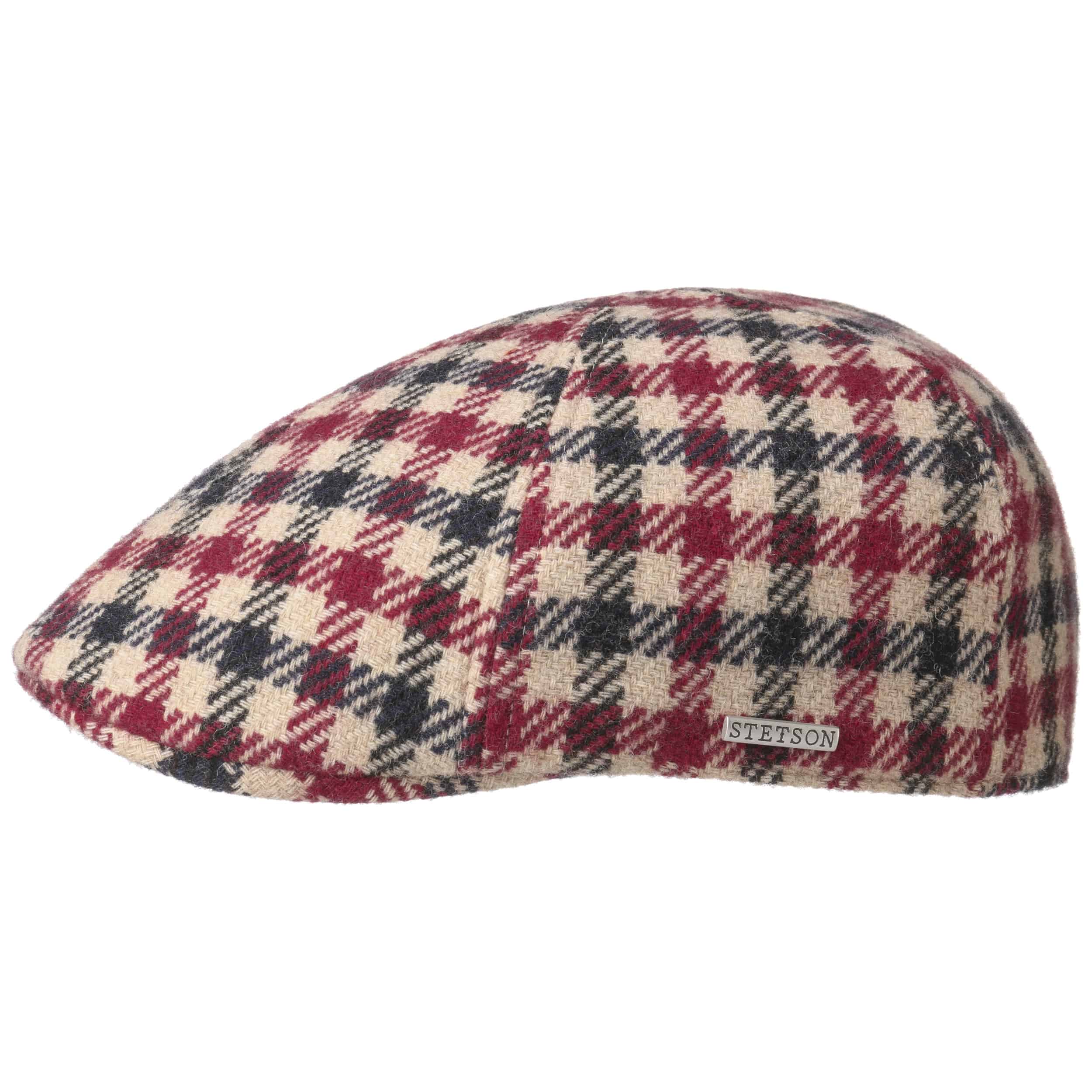 Stetson Texas Vichy Check Cap in Red