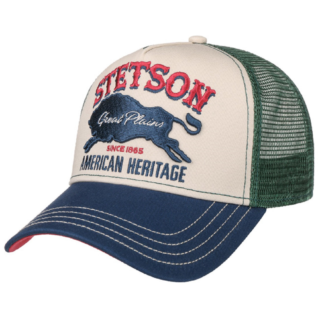 Stetson Great Plains Baseball Trucker Cap Adjustable Snapback