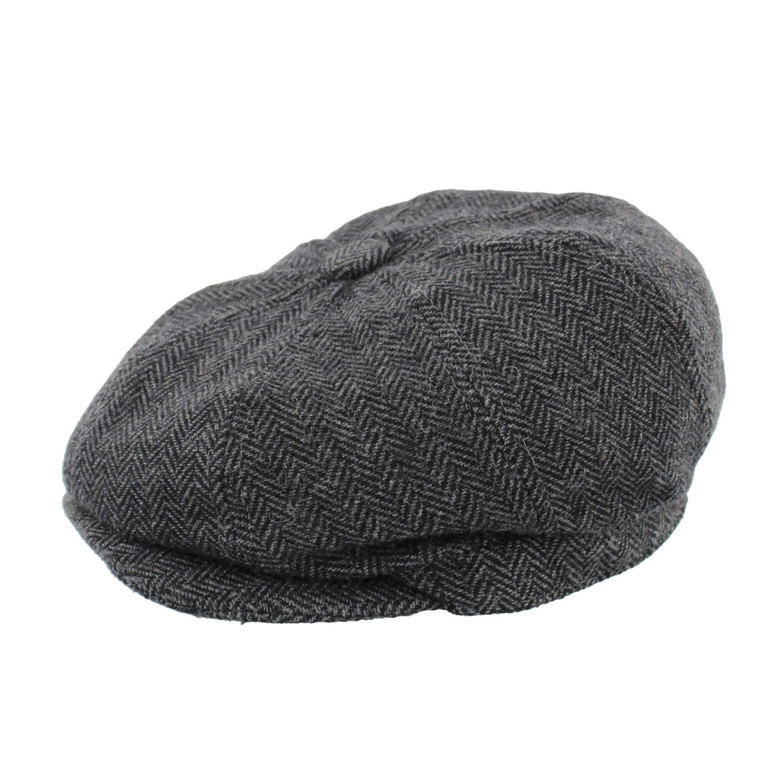 Children's Herringbone Bakerboy Cap