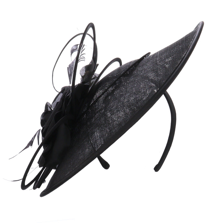 Black Maddox Disc Headband Fascinator (012)