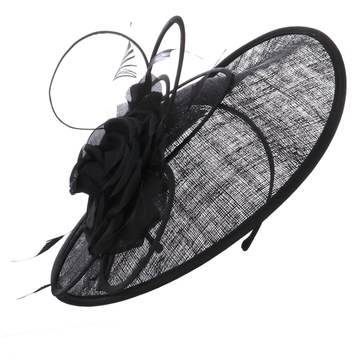 Black Maddox Disc Headband Fascinator (012)
