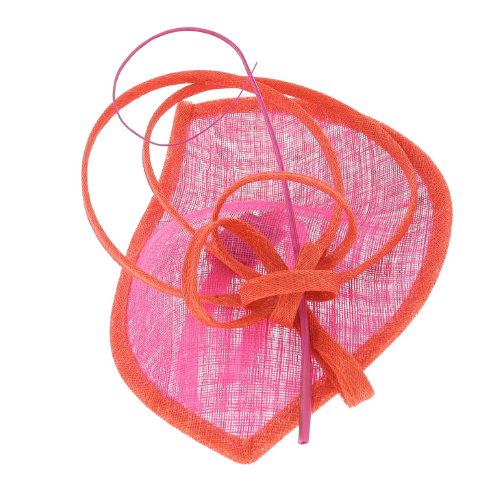 Pink/Orange Small Headband Fascinator (027)