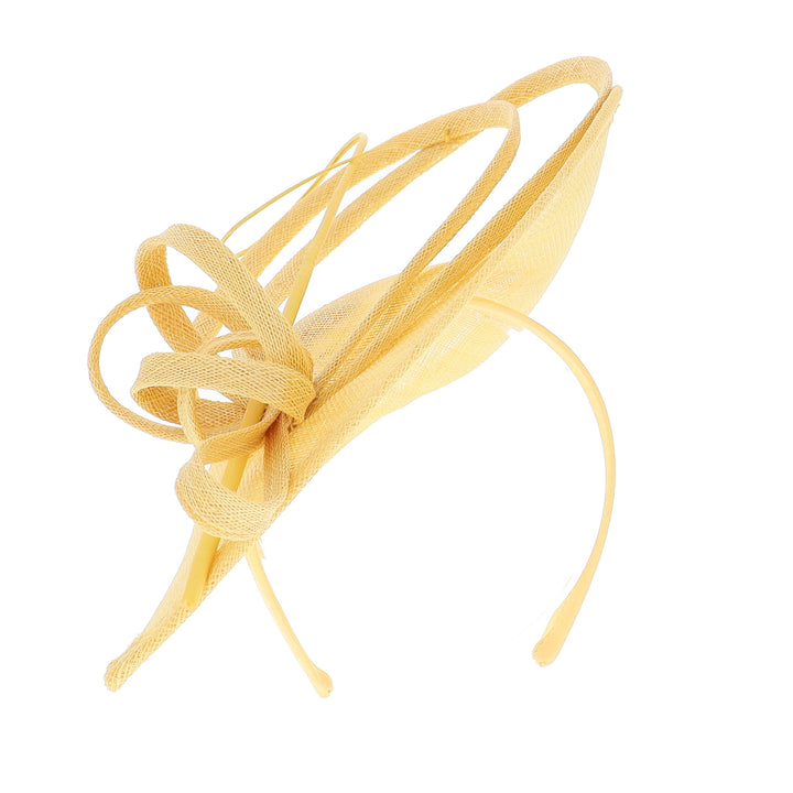 Sunflower Yellow Maddox Headband Fascinator