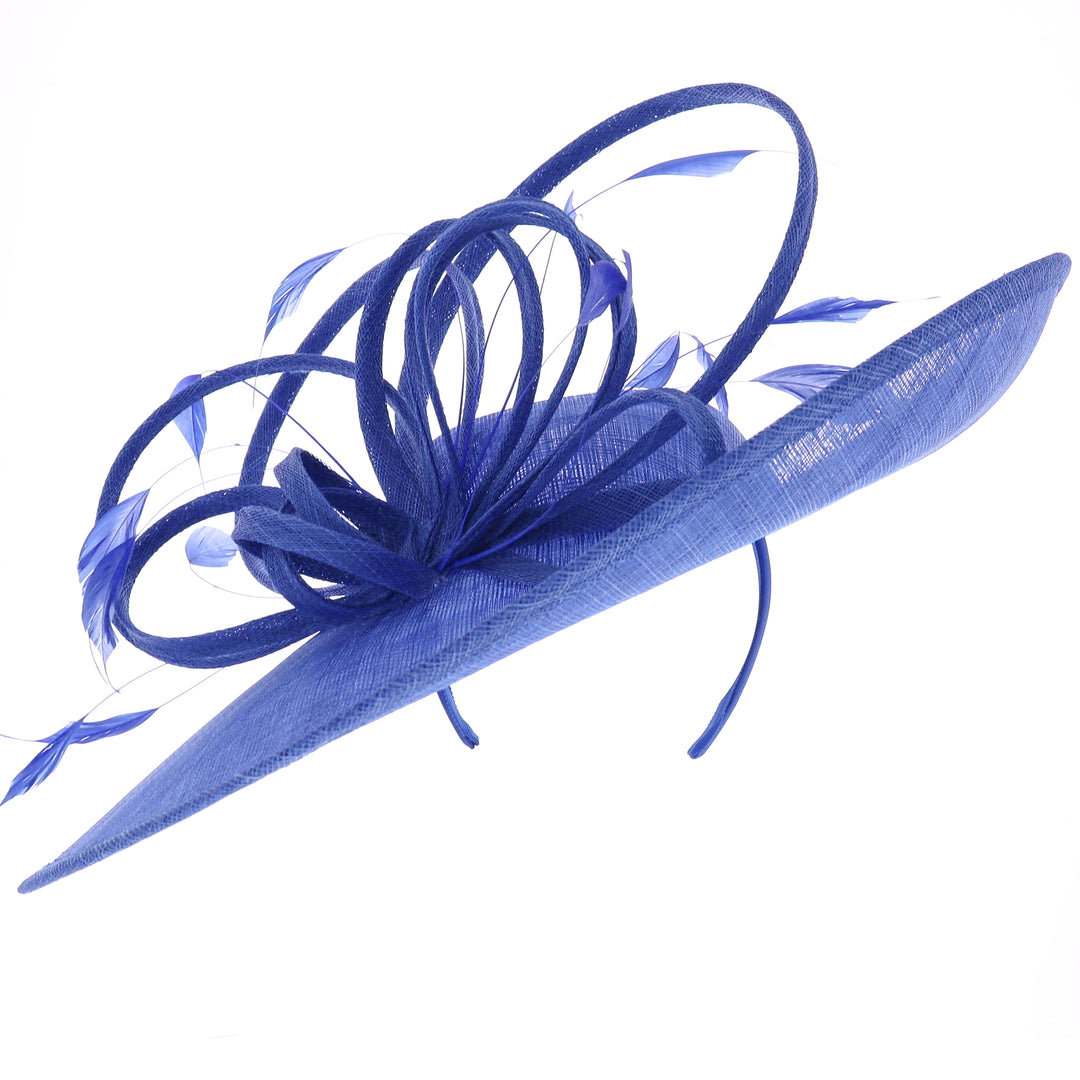 Lapis Large 47cm Disc Headband Fascinator from Maddox (034)