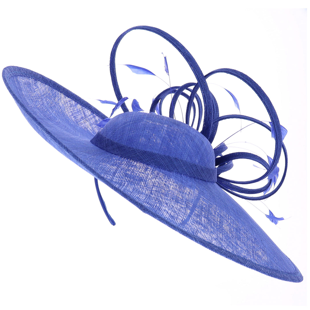 Lapis Large 47cm Disc Headband Fascinator from Maddox (034)