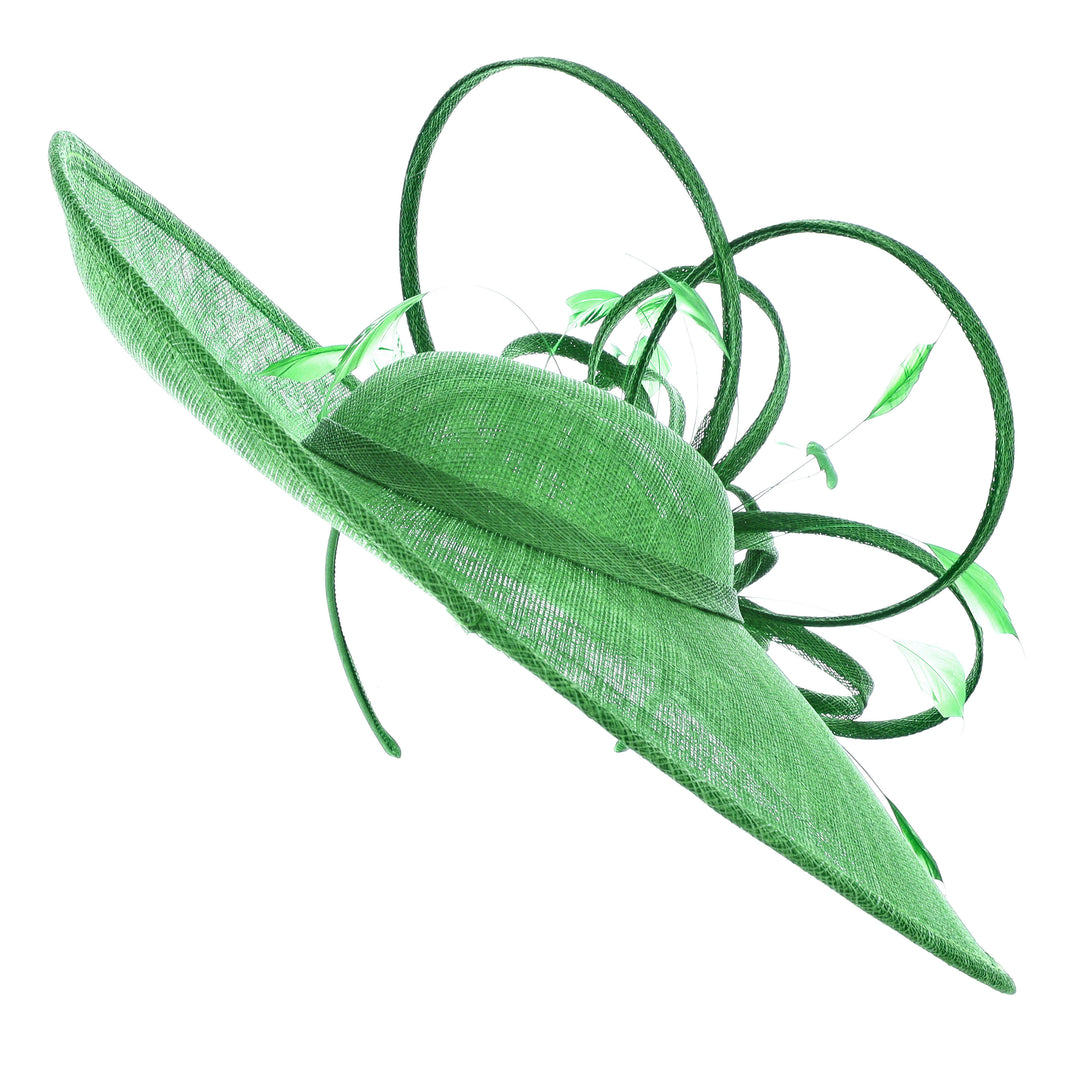 Emerald Large 47cm Disc Headband Fascinator from Maddox (034)