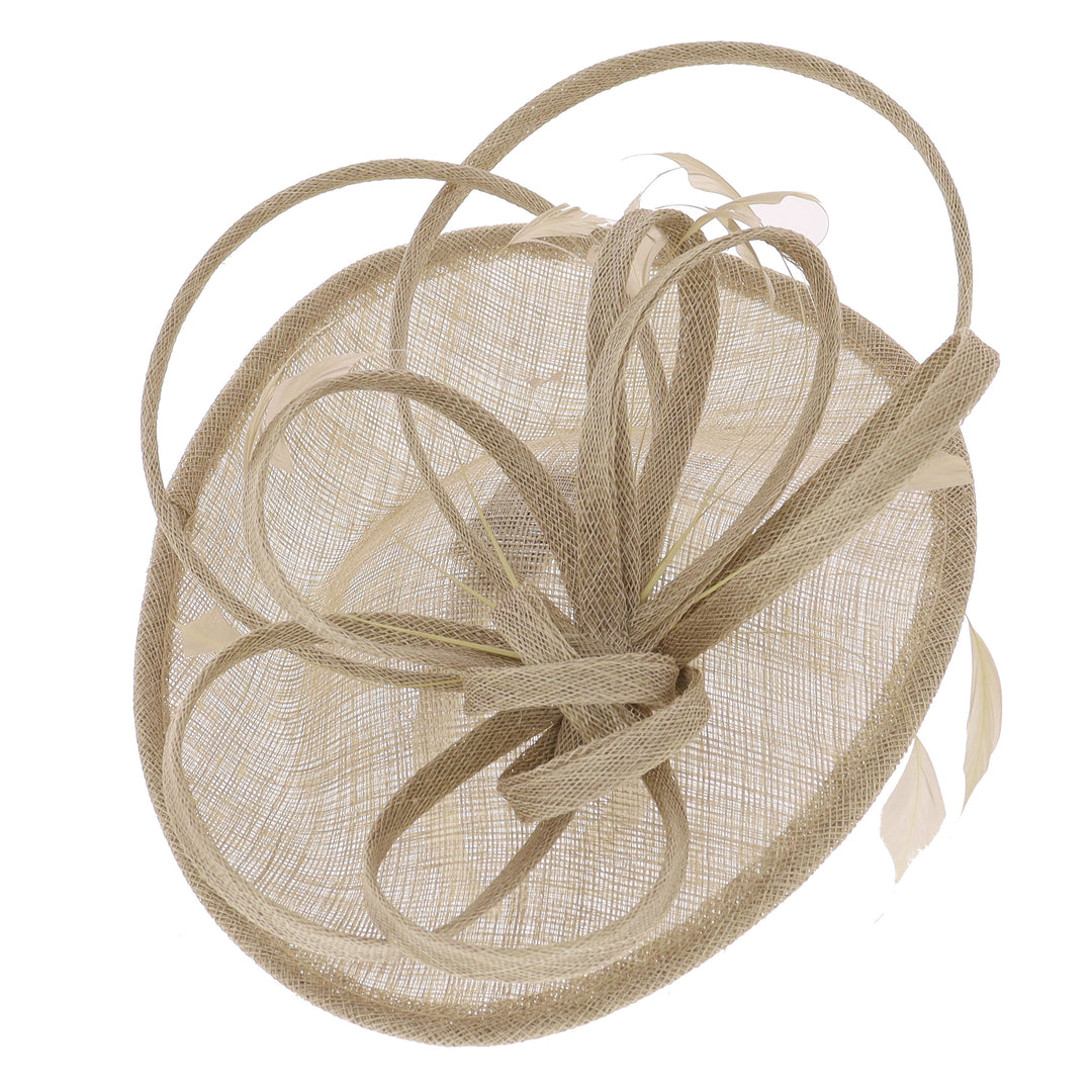 Metallic Almond Tear Disc Headband Fascinator (089)