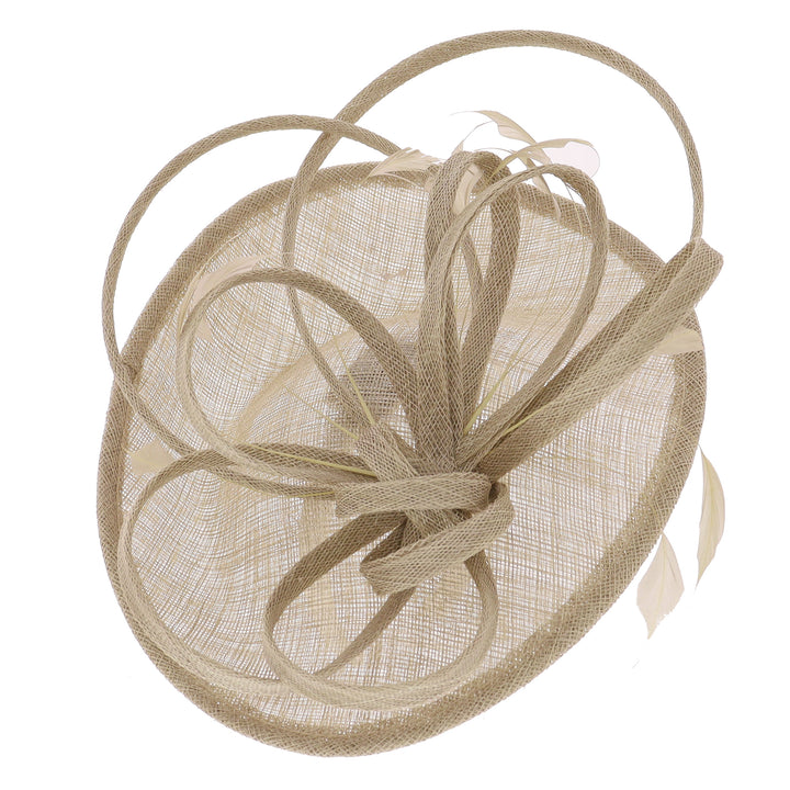Metallic Almond Tear Disc Headband Fascinator (089)