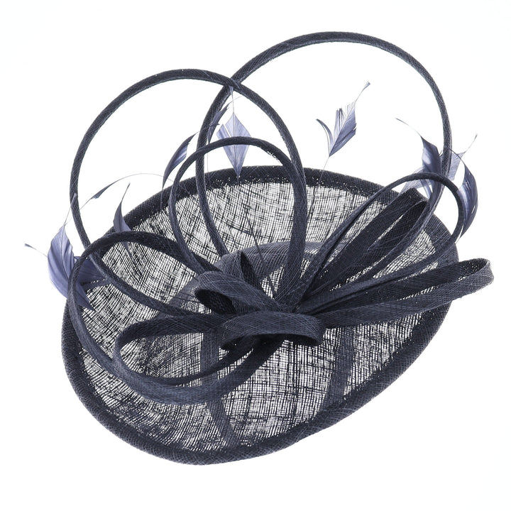 Navy Tear Disc Headband Fascinator (089)