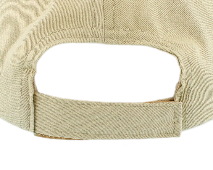 Beige Baseball Cap with adjustable strap