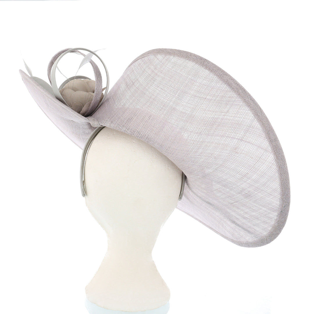 Pearl Large 50cm Maddox Sweeping Disc Headband Fascinator (112)