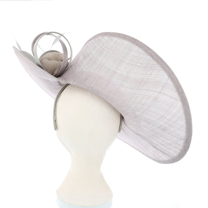 Pearl Large 50cm Maddox Sweeping Disc Headband Fascinator (112)