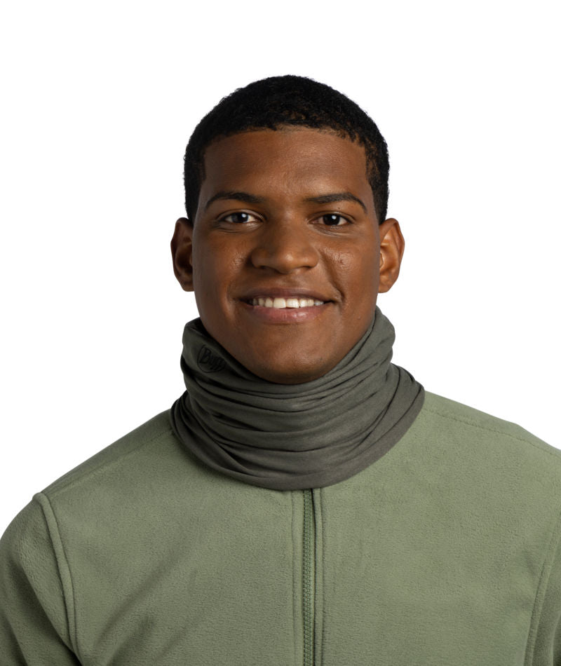 Buff Original Ecostretch Neckwear In Solid Beetle Green