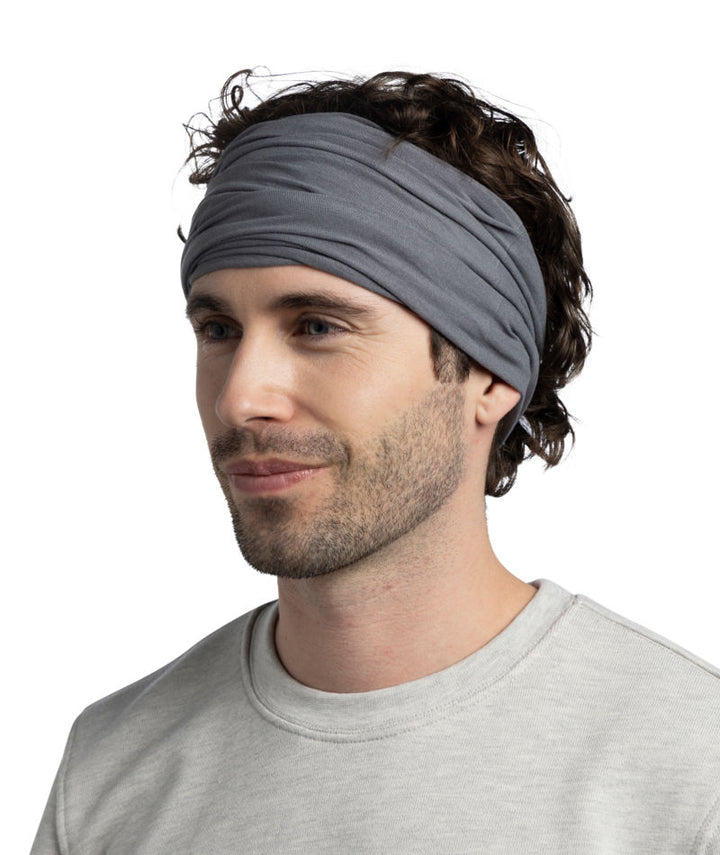 Buff Original Ecostretch Neckwear In Solid Slate Grey