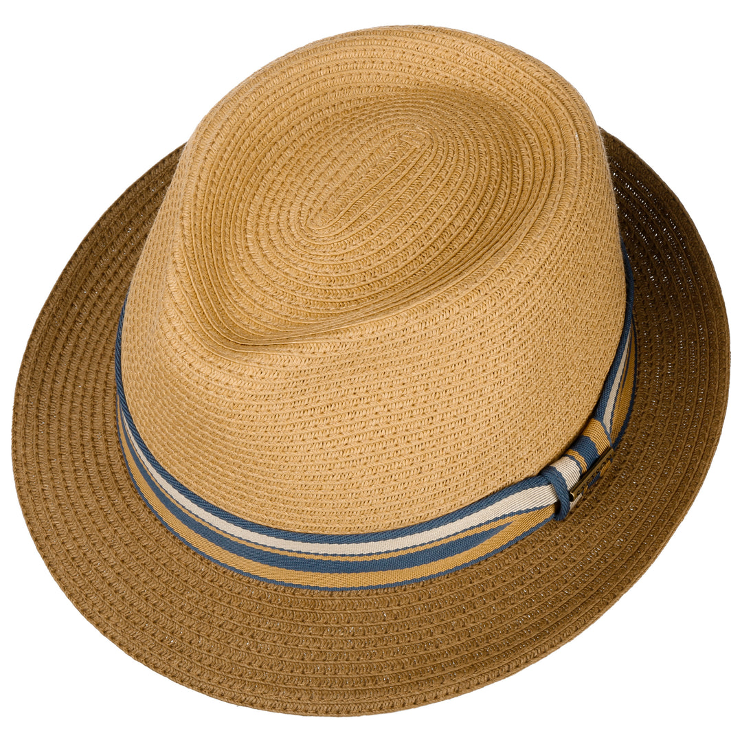 Stetson Licano Toyo Straw Summer Trilby Hat Brown
