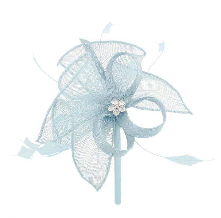 Bluebell Small Sinamay & Feather Headband Fascinator (BL1126)