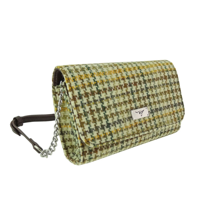 Glen Appin Harris Tweed Strathy Wallet Shoulder Bag Dogtooth