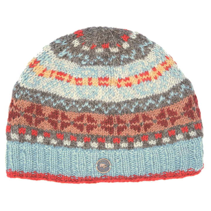 Fair Isle Beanie Hat - Silk