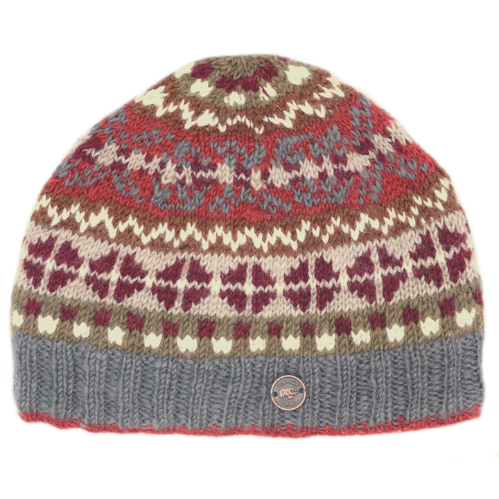 Fair Isle Beanie Hat - Earth